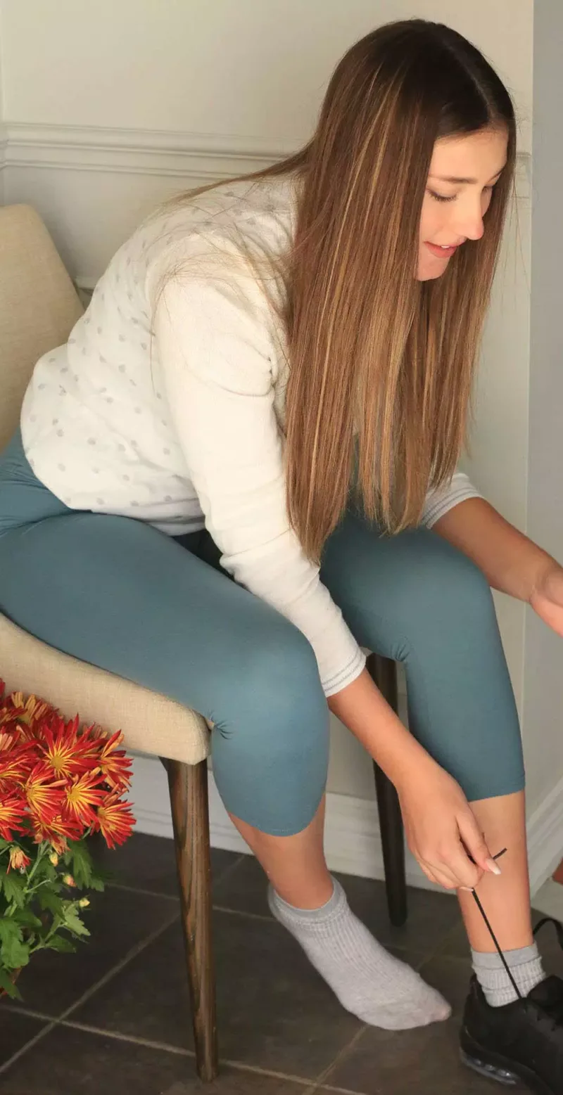 Sea Blue High Waisted Capri Leggings