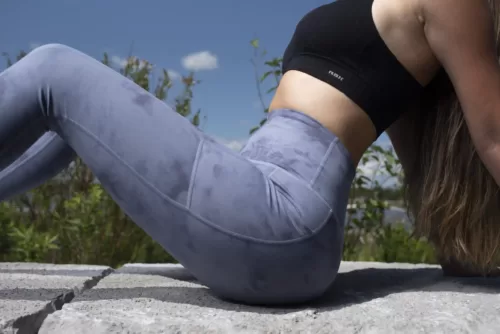 Blue Power Flex Yoga Pants for Ladies