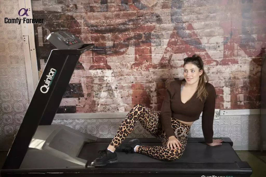 Leopard - print high waisted leggings for women